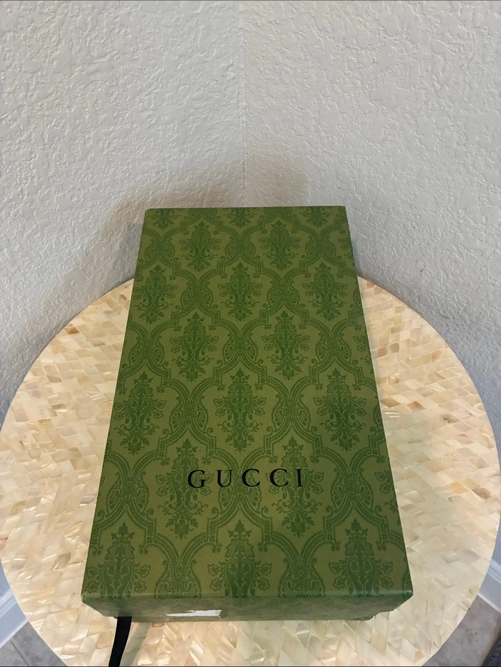 Gucci White Leather Sneakers with Red & Green Stripe and Bee Patch